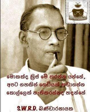 මොකක්ද Cris මේ කරන්න යන්නේ? අපට ගහකින් ගෙඩියක් කඩාගන්න කොල්ලෙක් නැතිකරන්නද යන්නේ "